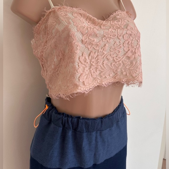 FREE PEOPLE |  two toned joggers with neon orange drawstring - Picture 2 of 13